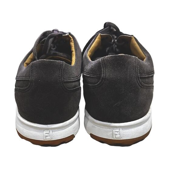 Foot joy men’s suede dark gray casual golf shoe size 11 lace up. 54513 - Picture 4 of 9